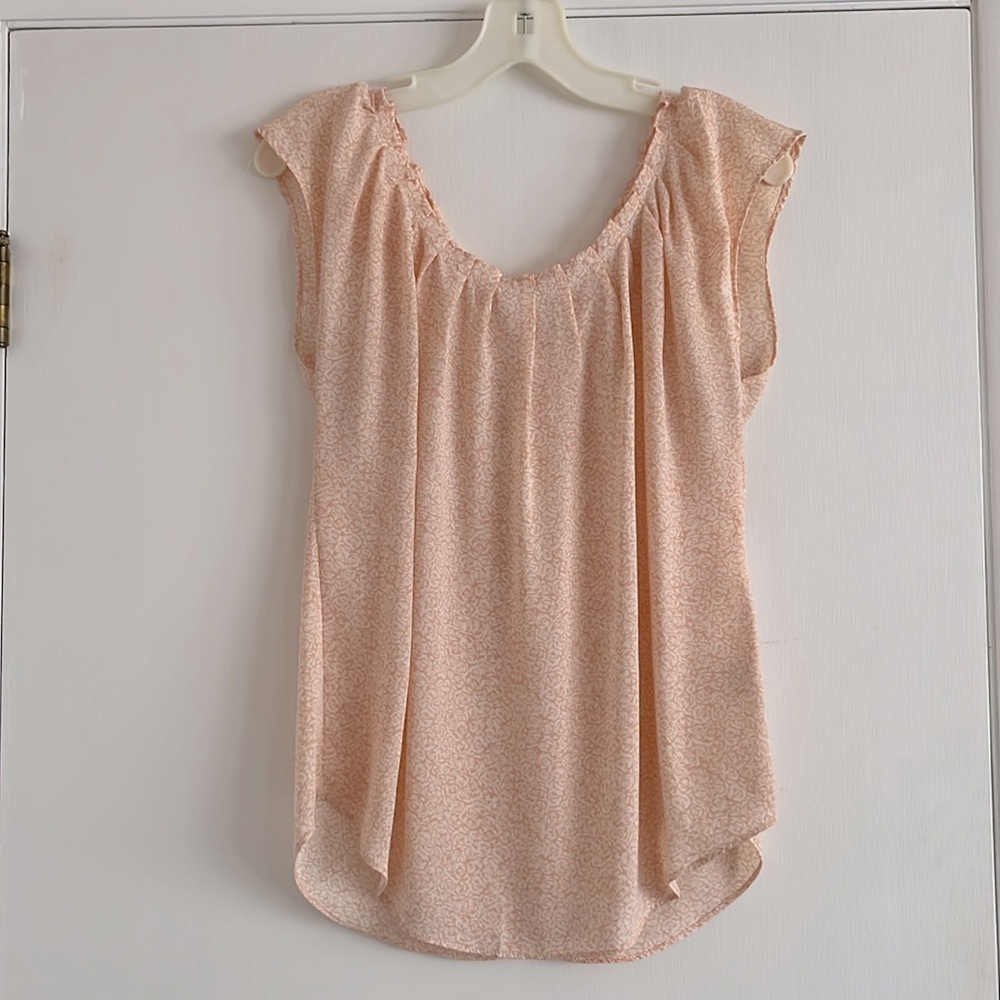 LC Lauren Conrad’s Peach Blouse